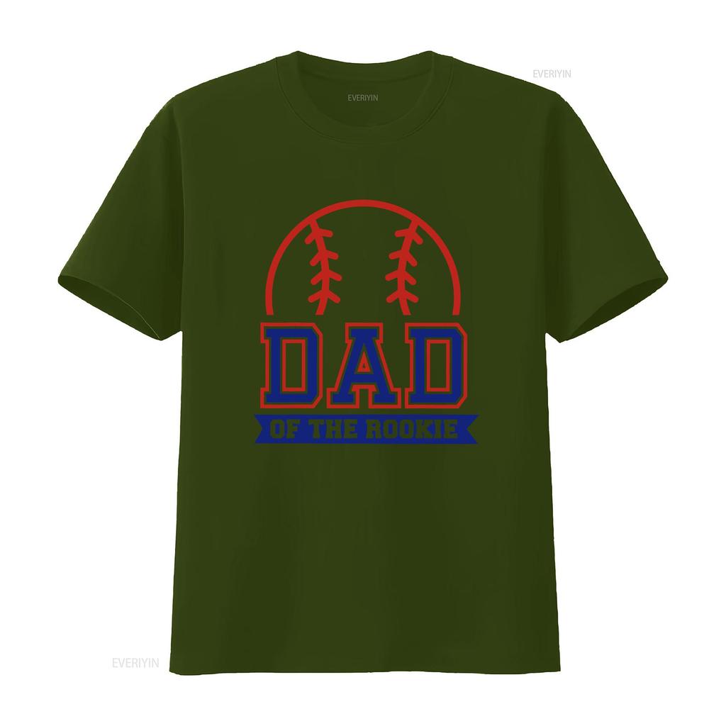 Dad of Rookie 1st Birthday Baseball Theme Matching Party T Shirt Themed the Year Supporter vintage Washed Comfortable Slightly