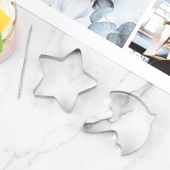 Формочки для печенья из нержавеющей стали Формы для печенья Инструменты для приготовления корейских сахарных конфет Набор для игры в кальмары Формы для выпечки тортов на вечеринку Формы-зонтики для начинающих