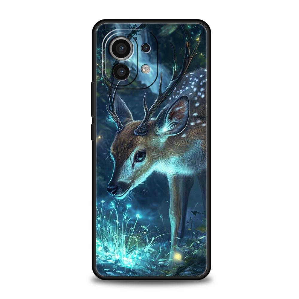 Cartoon Animal Deer Phone Case Cover for Xiaomi Mi 17 15 14 13 12 11 Ultra 15T 14T 13T 12T 11T Pro Lite 5G Soft TPU Shell Capas