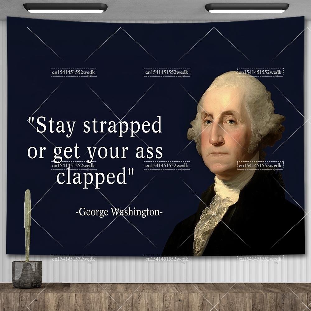 Флаг вождя Ганди Цитата Баннер Настенный декор Гобелен Дом-ловушка Ганди Мем Гобелен Эстетические коврики для йоги Украшение спальни