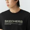 Skechers Вязаная футболка с круглым вырезом, короткий рукав, унисекс, L226U065-0018