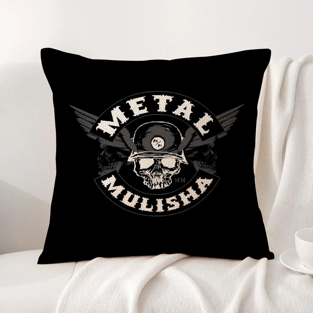 M-Motocross M-Metal Mulishas Наволочка Летняя Прохлада Льняная Ткань Двусторонняя Печать Чехол на Подушку Диван Домашний Декор Подарок