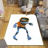 Crazy Frog Home Sofa Decoration for Living Room & Bedroom, Non‑Slip Play Flannel Floor Mat for Game Room