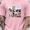 Unisexs Summer Cotton Fashionable Casual Loose Large New York Pattern Printed Sports Round Neck Short Sleeve Tshirt Top Breathable