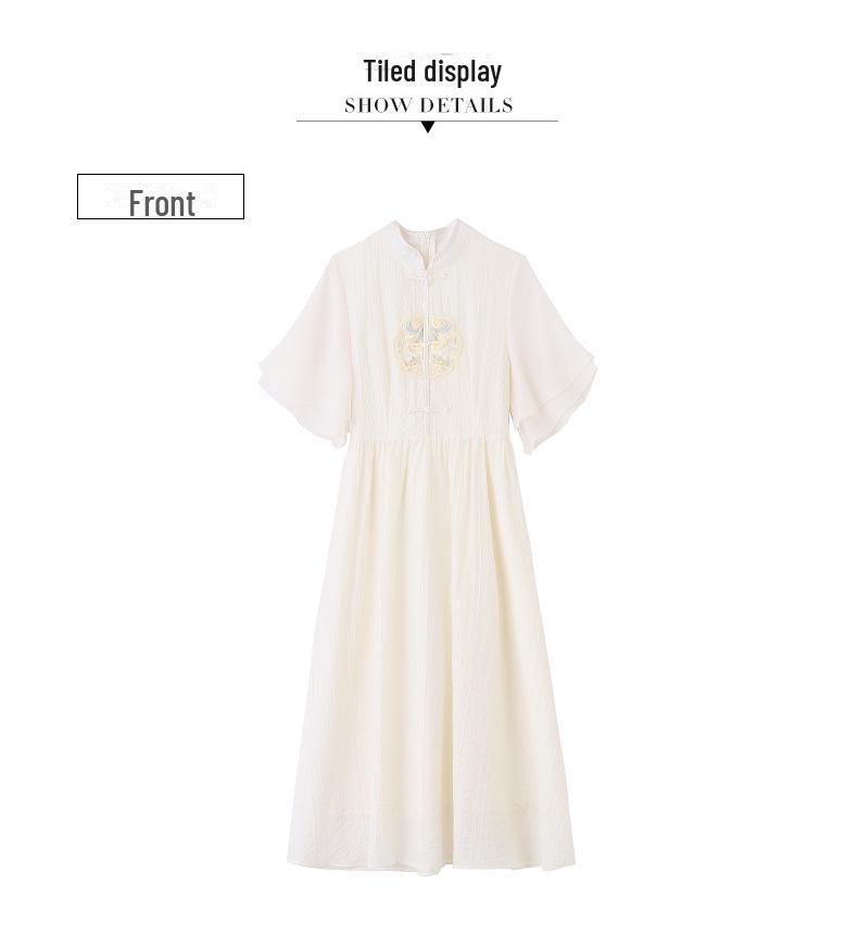 2024 Summer Women's Chinese Embroidery Cheongsam Dress AH2457