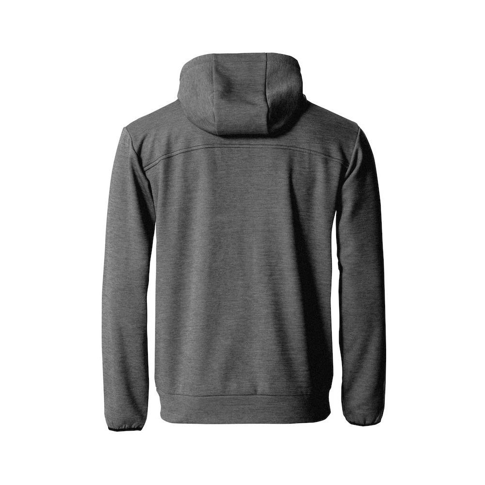 Clique Mens Ottawa Melange Full Zip Hoodie