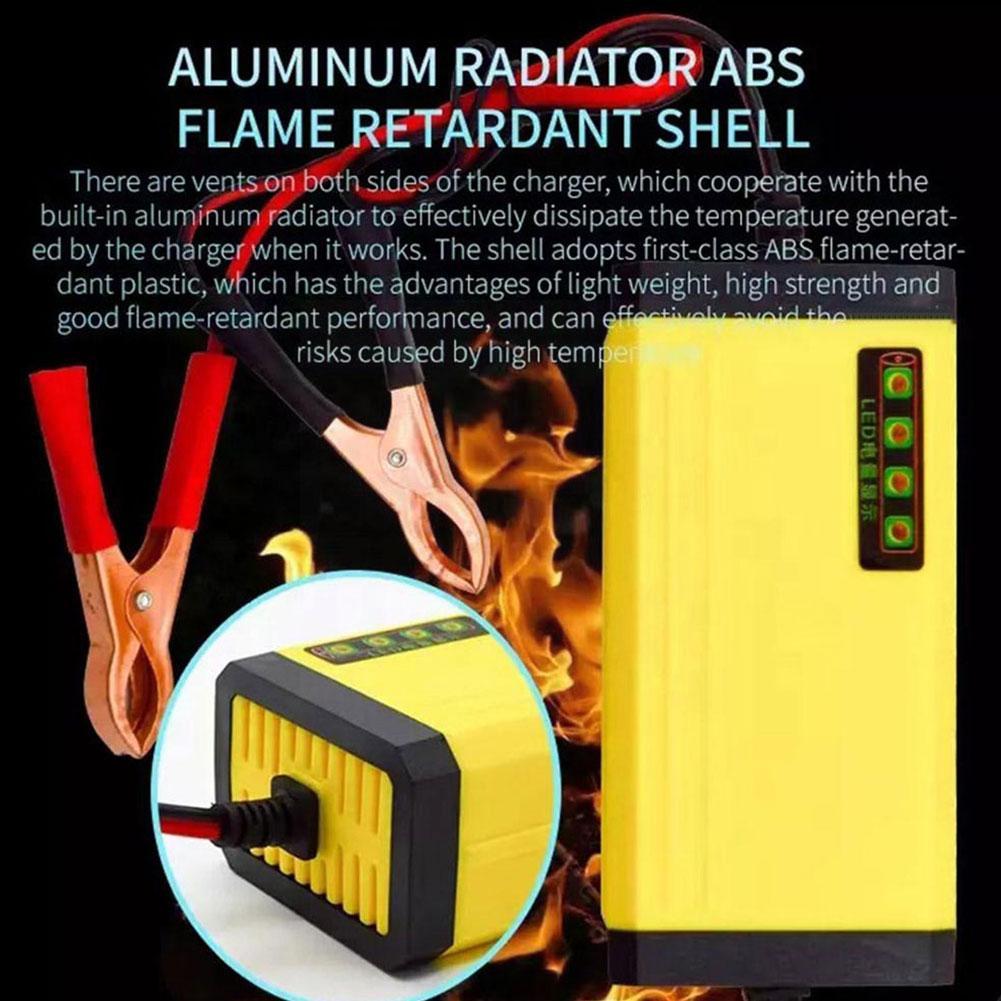 12 В 3A автомобильное зарядное устройство для аккумулятора со светодиодным дисплеем 100-240 В EU US Smart Car Motorcycle Charger для свинцово-кислотного аккумулятора 12 В 2AH-20AH NEW N2G5