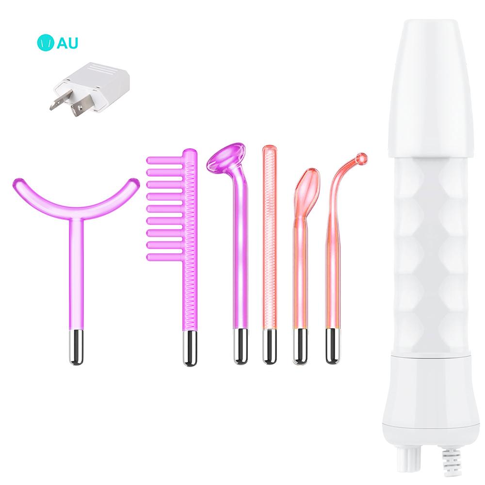 Портативная высокочастотная машина для ухода за лицом, удаление морщин, акне, палочка для ухода за лицом с 6 неоновыми и аргоновыми палочками