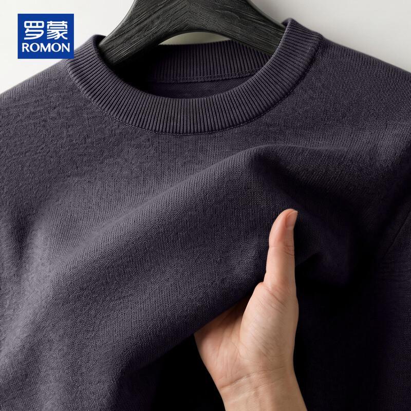 ROMON Men's 100% Wool Thermal Knit Sweater