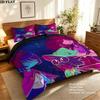 Deltarune Pattern Bedding Quilt Set  Home Decoration  Gift (1 * duvet cover + 2 * pillowcase  without core)