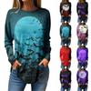 Tee Shirts For Women Fall Casual Long Sleeve Shirts Sweatshirt Halloween Printing Top Pullover