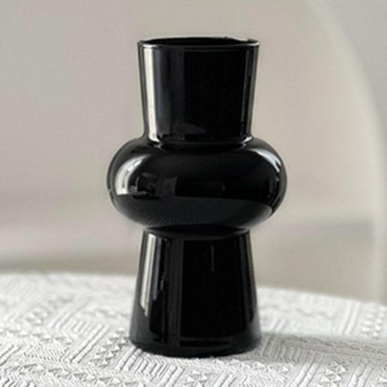 Yousheng Chinese Style Vase Glass Decorative Vase Smooth Surface Handcrafted Vase Flower Arrangement Desktop Decoration