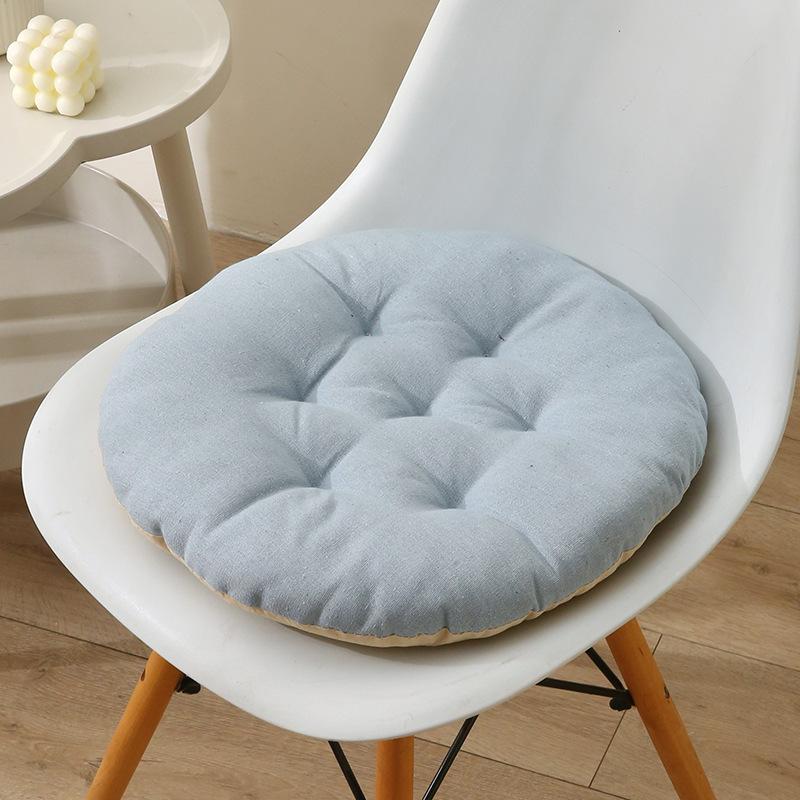 Удобная подушка для сиденья обеденного стула 30/40/45/50 с принтом, утолщенная круглая/квадратная, нескользящая подушка для столовой в студенческом офисе