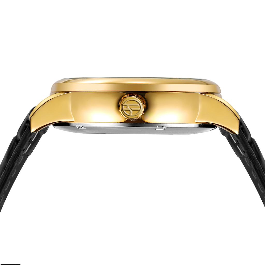 Forsining Men's Fashion Casual Hollow Moon Phase Automatic Mechanical Watch SLZe229-w