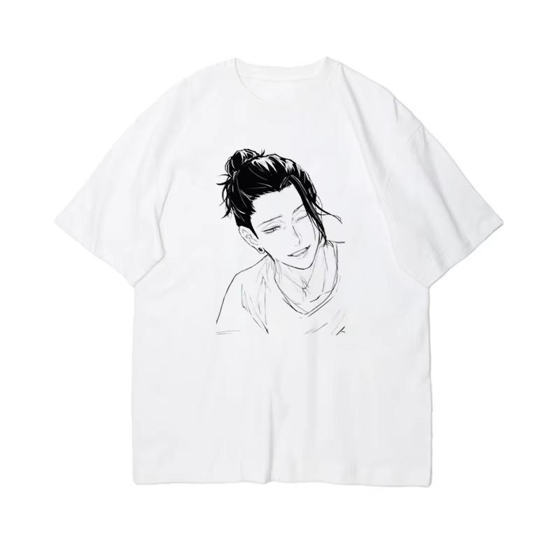 Xia Youjie Printed Unisexs Summer Casual Couple Short sleeved Tshirt Anime Spell Returns to Shibuya Event Top
