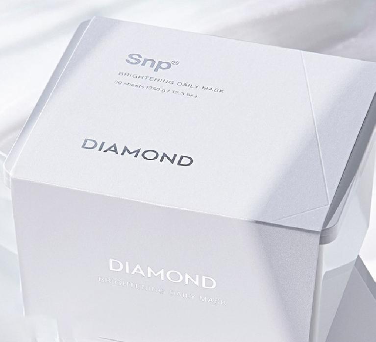 [SNP] Ежедневная осветляющая маска с бриллиантами, 350 г (30 листов)