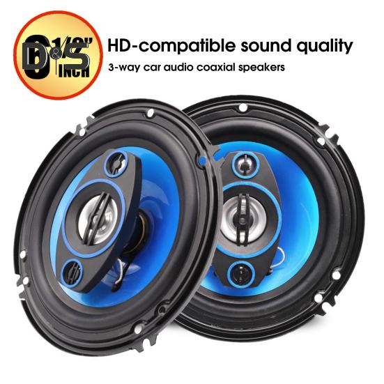 2 шт. автомобильный аудиодинамик полночастотный стереоэффект без потерь 6,5-дюймовый автомобильный коаксиальный звуковой сигнал для фургона