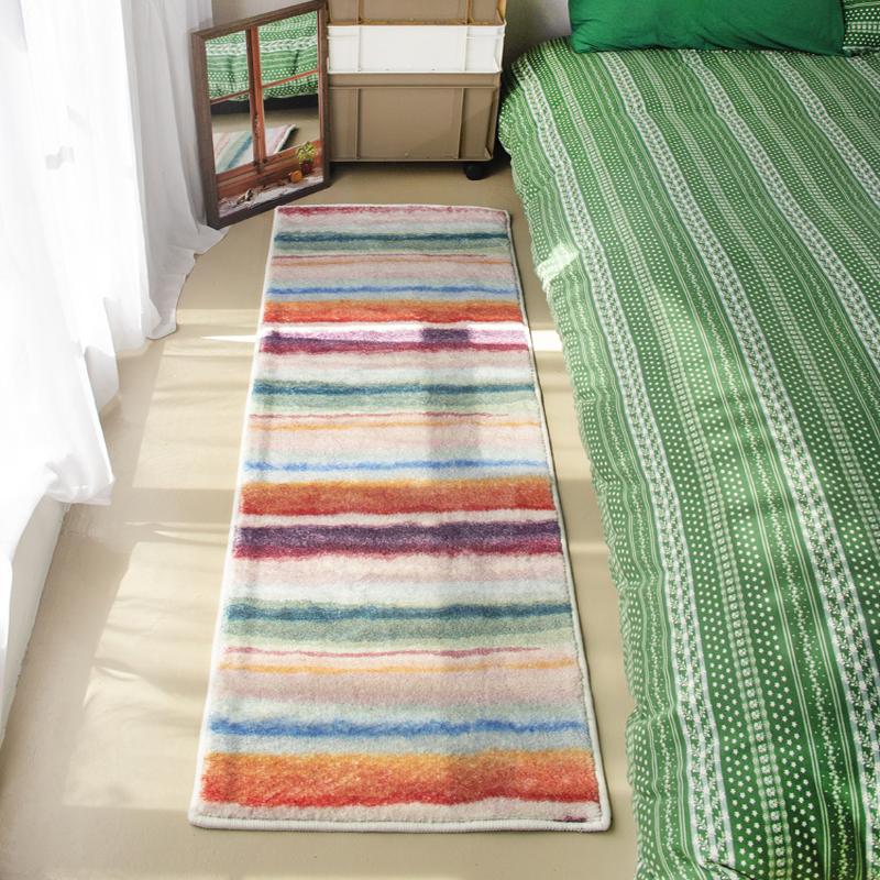 Ins Style Cashmere Long Strip Rug Comfort Cooling Bedroom Bed Blanket Bay Window Blanket Cloakroom Carpet Home Decor