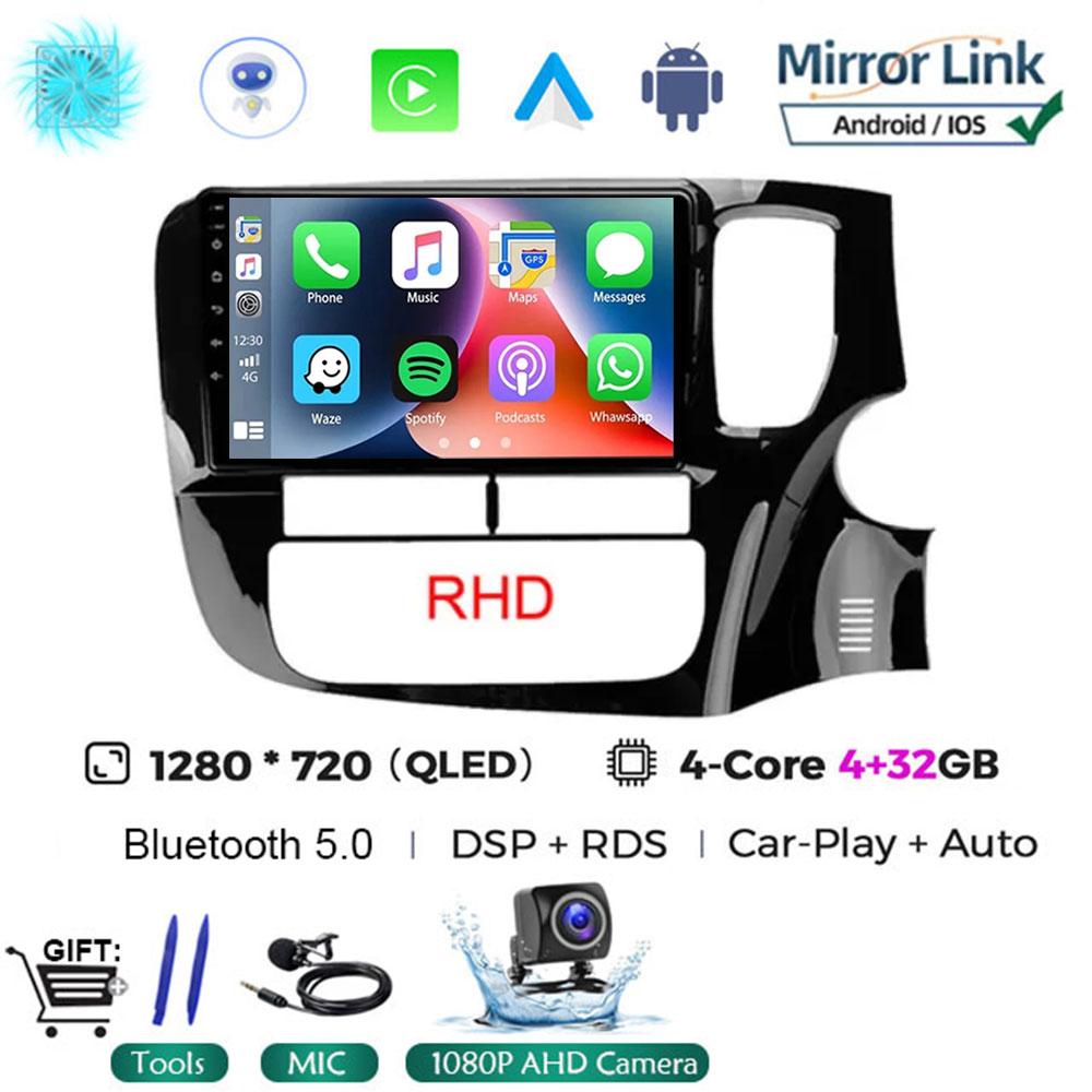 9-дюймовый Android 14 для Mitsubishi Outlander 3 GF0W GG0W RHD 2012 - 2018 автомобильное радио Авторадио Навигация GPS ADAS SWC Мультимедиа 4G
