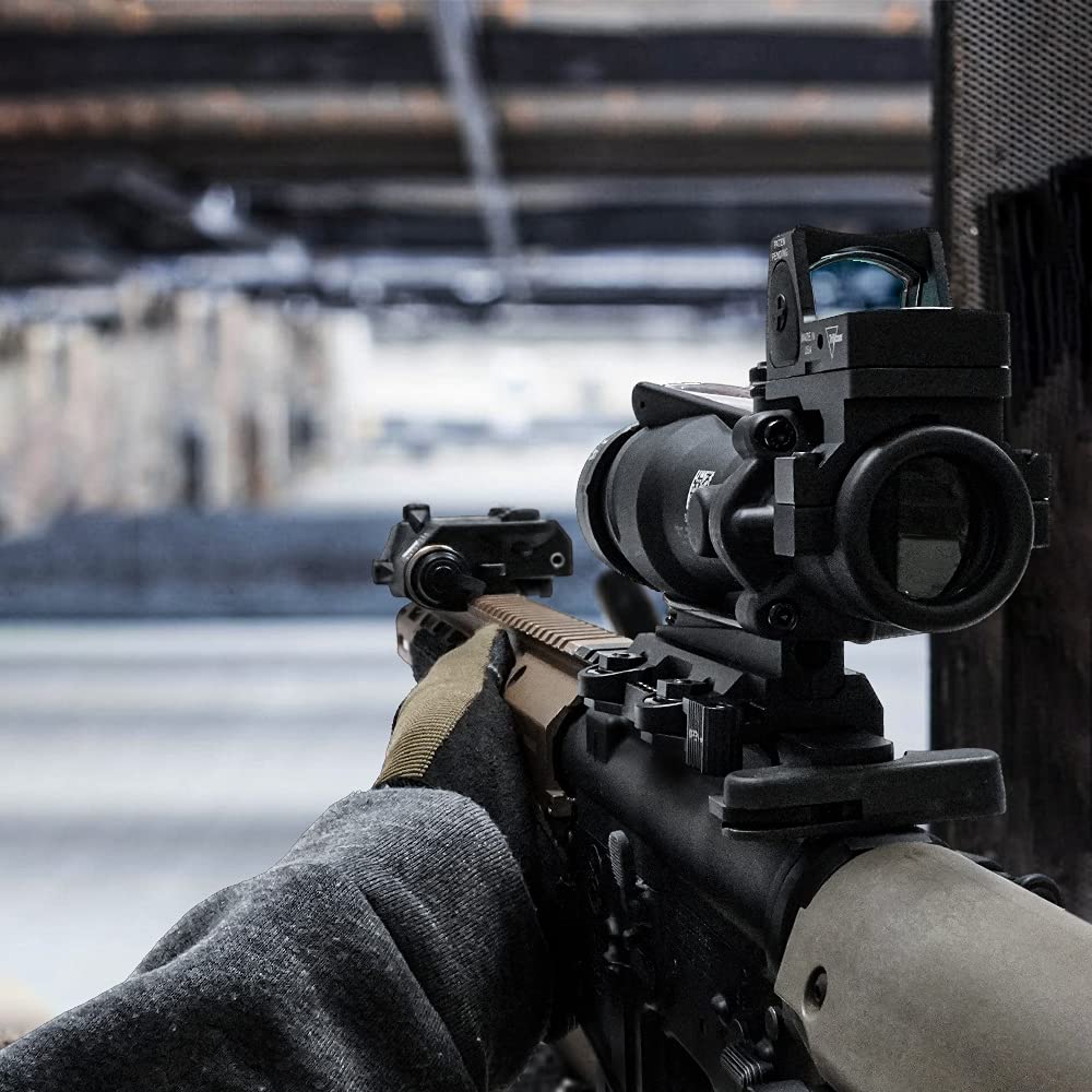 Military Garage EVOLUTION GEAR TA31 COG ECOS 4x32 Scope & RMR Replica Set with Kill Flash, QD Mount, 4x Magnification, Black