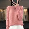 Women's Clothing Sweater Spring and Autumn Knitted Hollow Top Merino Wool O-Neck Pullover Cashmere Sweater