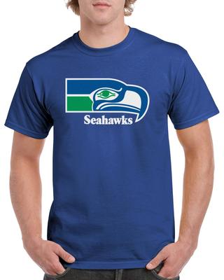 Футболка Seahawks Сиэтл Футбол Море Старая Классика Throwback Ретро GSS02
