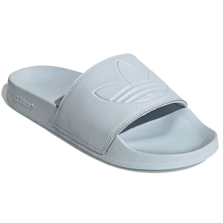 Adidas Originals Adilette Lite Outdoor One-Piece Molded Rubber Sole Non-Slip Slide Sandals Unisex Footwear Blue GX8890