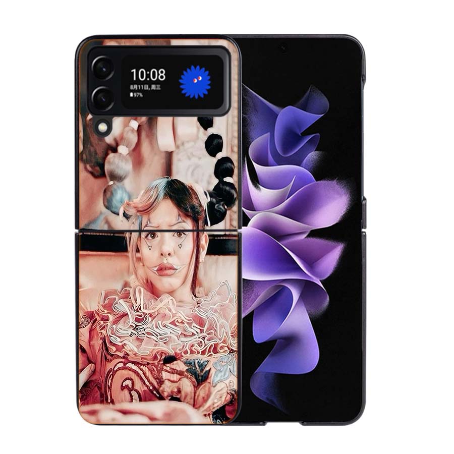 Чехол для телефона Melanie Martinez для Samsung Z Flip 7 6 5G Galaxy Z Flip4 Z Flip5 Z Flip3 Черный Жесткий ПК Чехол Защитный Чехол