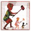 Canvas print, Banksy Hammer Boy