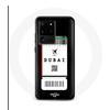 Case - Samsung - Galaxy S20 Ultra - Dubai Flight Ticket - Hard - Synthetic Protection