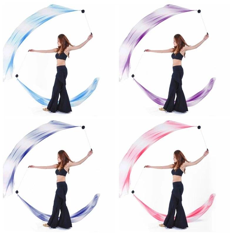 Женский танец живота, шелковая вуаль, POI Streamer, сценические Prpos, брошенные шары, профессиональный реквизит для танца живота в стиле хип-хоп