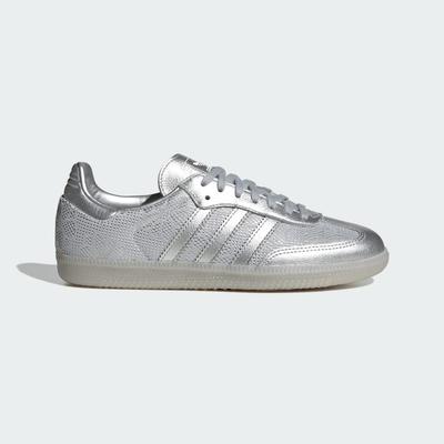 SAMBA OG W for Japan LA2687 Men's Originals Sneakers Silver Metallic / Silver Metallic / Clear Granite