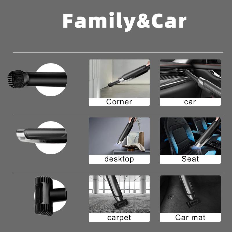 E-ACE Бессловесный пылесос для автомобиля Портативный беспроводной портативный автомобильный пылесос для очистки дома и компьютера
