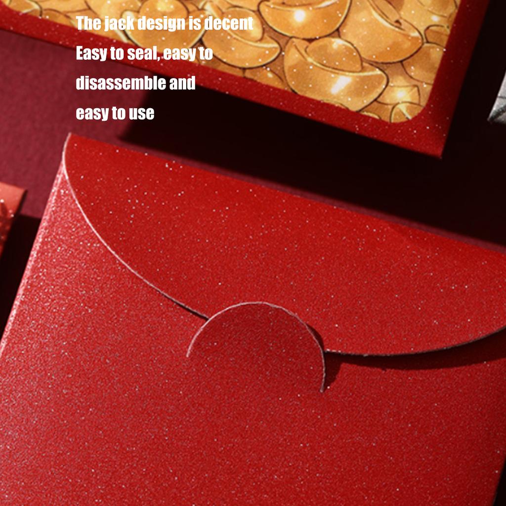 6 штук Традиционные новогодние денежные конверты 2025 год Змеи Красные конверты Китайский праздник весны Хунбао