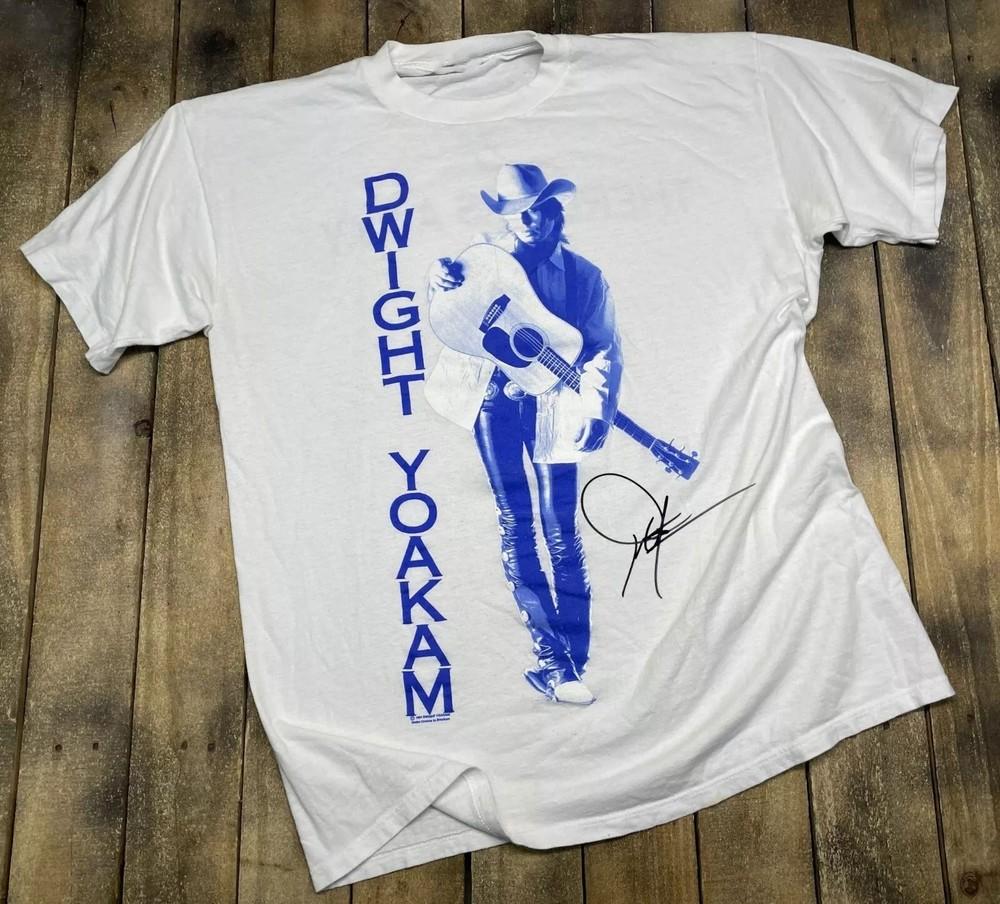 Vintage Dwight Yoakam Country Music Heavy Cotton White S-5XL Unisex Shirt BT1775 Unisex T-Shirt