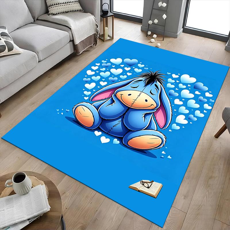 Eeyore'S Heartfelt Journey Carpet For Playroom Bedroom Living Room Sofa Home Decorkids Game Area Rug Nonslip Floor Mat