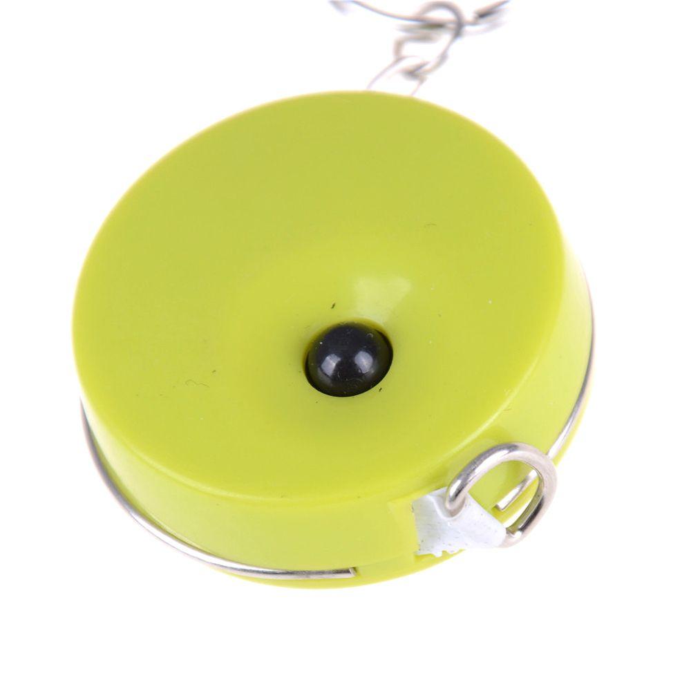 Retractable 150cm/60 Inch Candy Color Measurement Measuring Tool Keychain Tape Measure Soft Ruler