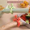 1/2Pcs Crab Shaped Silicone Spatula Holder Rack Anti Scalding Spoon Rest Clip for