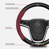 Для Opel OPCline ASTRA CORSA INSIGNIA MOKKA VECTRA GTC Tigra Автомобильные Аксессуары: Чехол на Руль из Углеродного Волокна и Замши