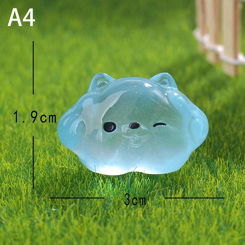 1 шт. Мини светящиеся милые животные микро украшения миниатюрные животные горшечные украшения домашние микро ландшафтные аксессуары