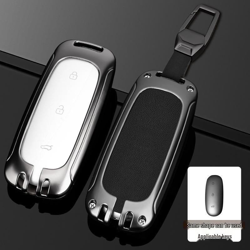 Чехол для ключа L9/L8/L7MAX: Премиальный металлический корпус, защита на одну пряжку для мужских ключей от машины