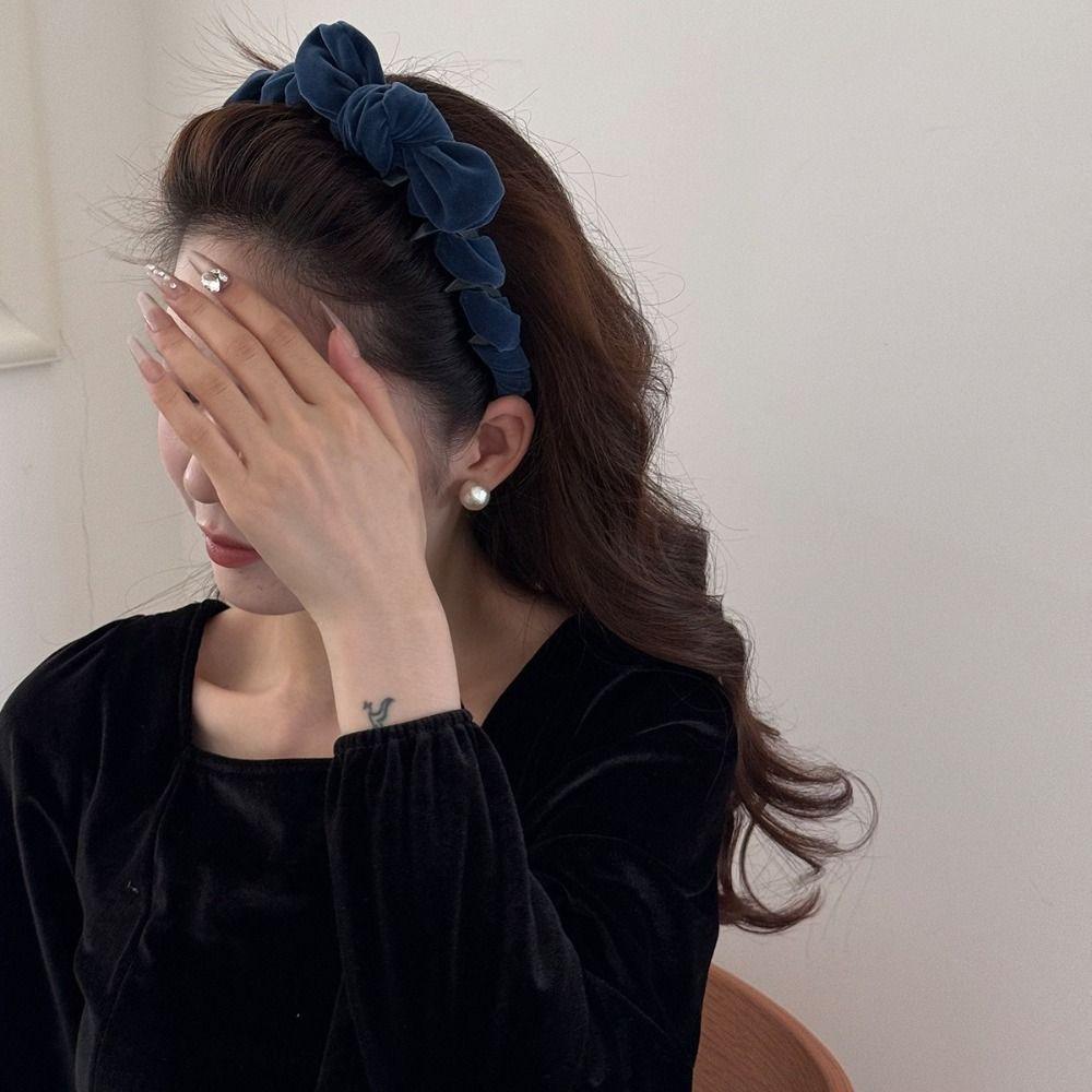 Банты Заколки Бархатный Фасинатор Осенние Повязки для Волос Женщины Девушки