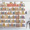 Библиотека Старая Деревянная Книжная Полка Занавеска для Душа Дизайн Волшебной Книги Занавеска для Ванной Комната для Учебы Храм Декор Ванной Комнаты Ширмы