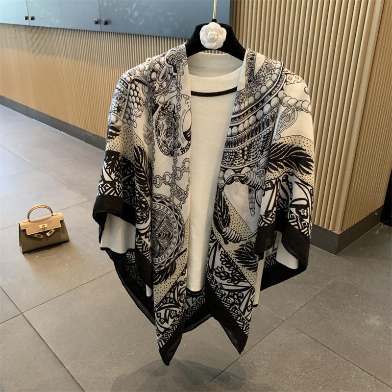 Small Plaid Linen Scarf For Women'S Summer New Sunscreen Large Square Scarf Thin Silk Scarf Air Conditioning Room Outdoor Shawl