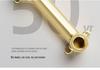 Concealed Wall-Mounted Fine Copper Basin Faucet for Hot/Cold Water
