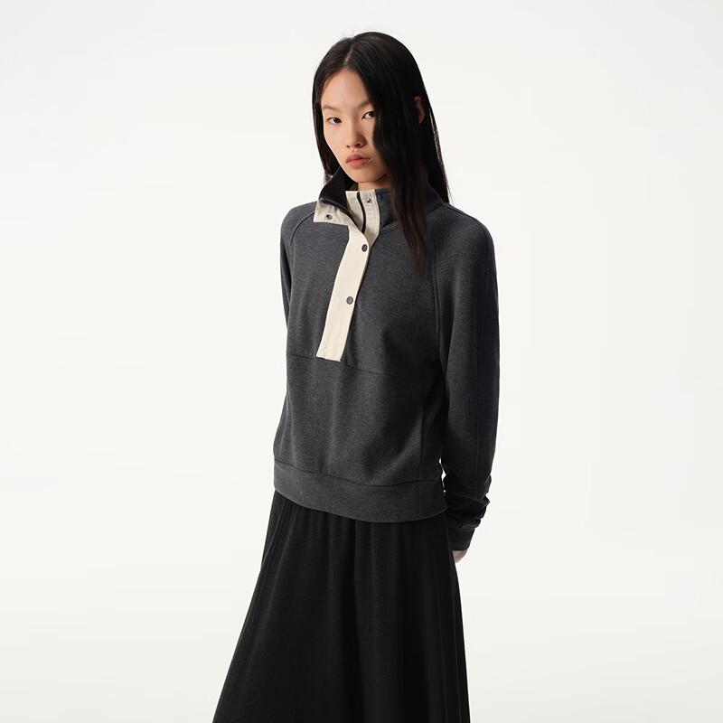 Broadcast Women's Stylish Turtleneck Loose Long-Sleeve Sweatshirt BDS4VD3016G20