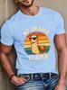 Unisex Black Crew Neck Tee Vintage Rainbow Sunset Circle Cool Sunglass Llama No Drama Llama Humorous Animal Graphic Cotton Tops