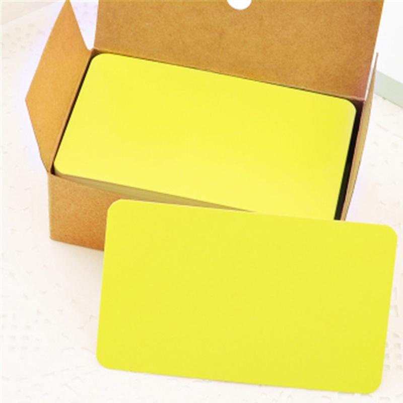 100pcs Blank Kraft Ppaer Message Card Business Card DIY Gift Card for New Year Birthday 89x 52cm