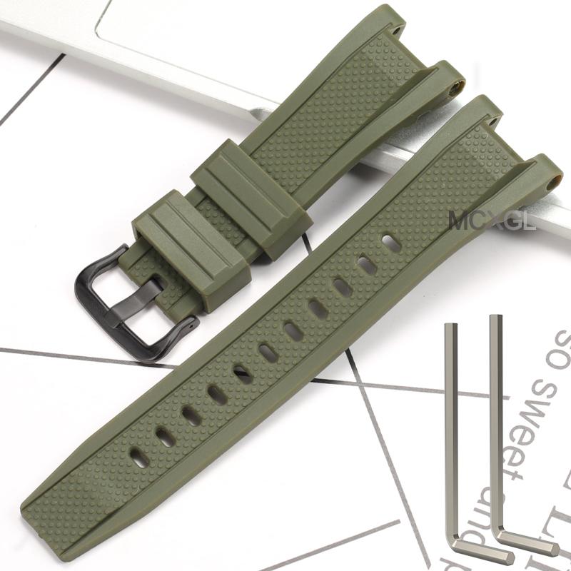 Silicone Rubber Watchband For Casio G-SHOCK GST Series GST-W300 210 400G S130 S110 S330 B100 Watch Band Sports Strap Bracelet