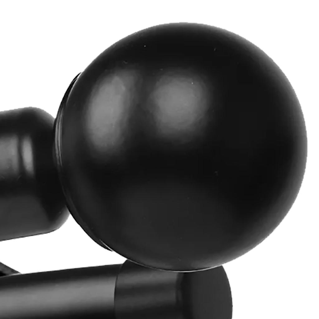 Двойной карниз Современный Прочный Металлический с Шарообразными Наконечниками Раздвижной Двойной Карниз для Кухни Спальни Окна Офиса Черный